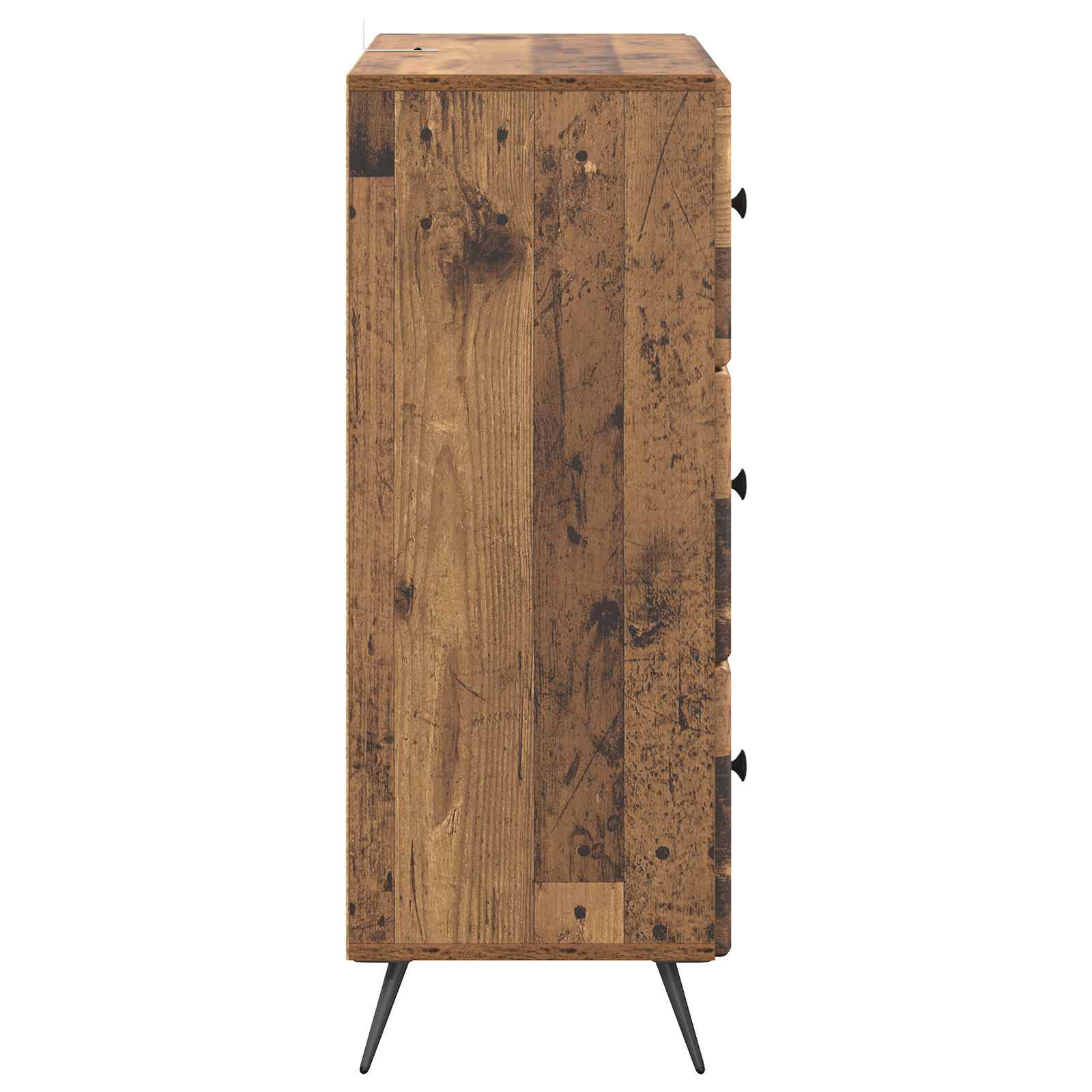 Schubladenschrank 66 x 34,5 x 90 cm Holzwerkstoff Altholz