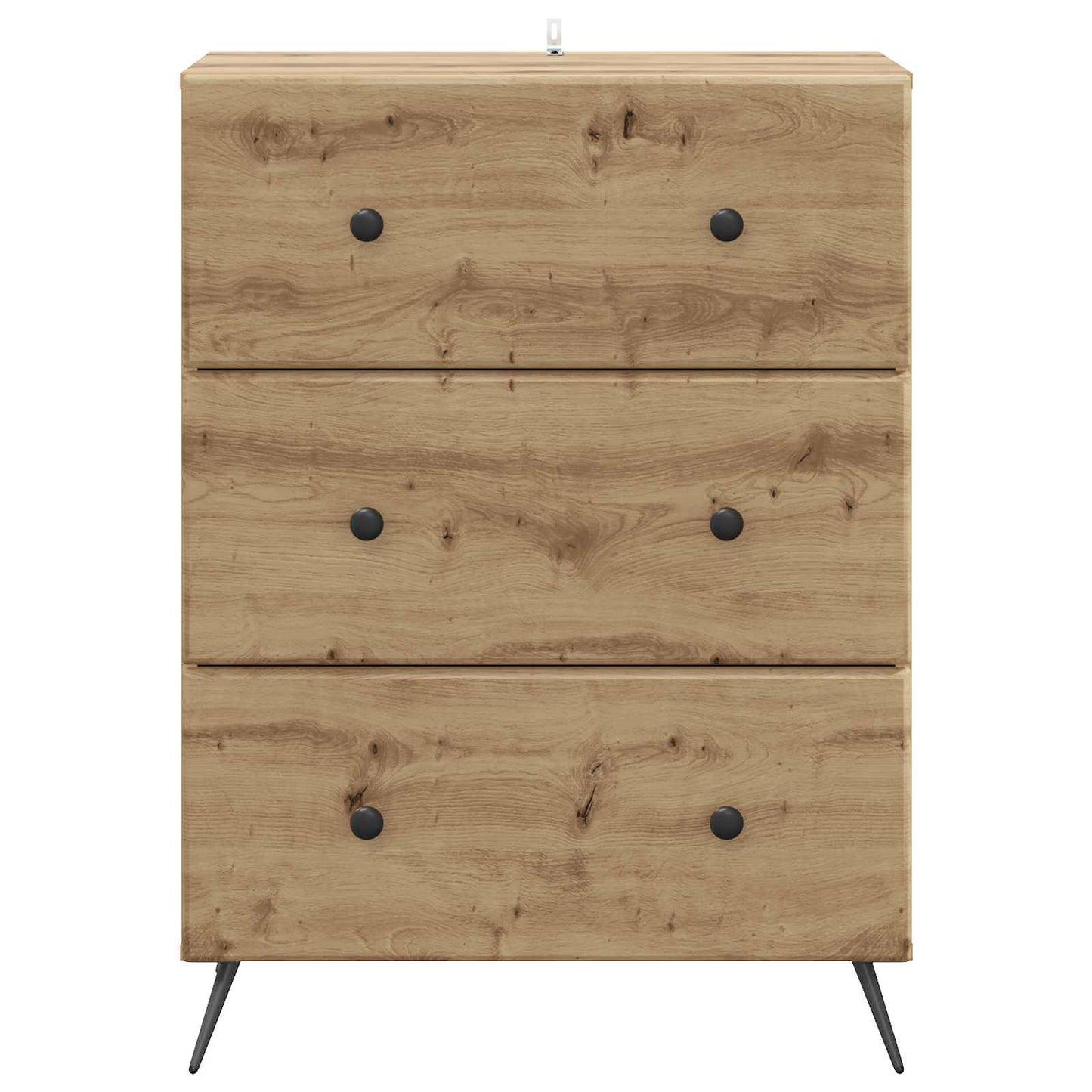 Schubladenschrank 66 x 34,5 x 90 cm Holzwerkstoff Artisan-Eiche