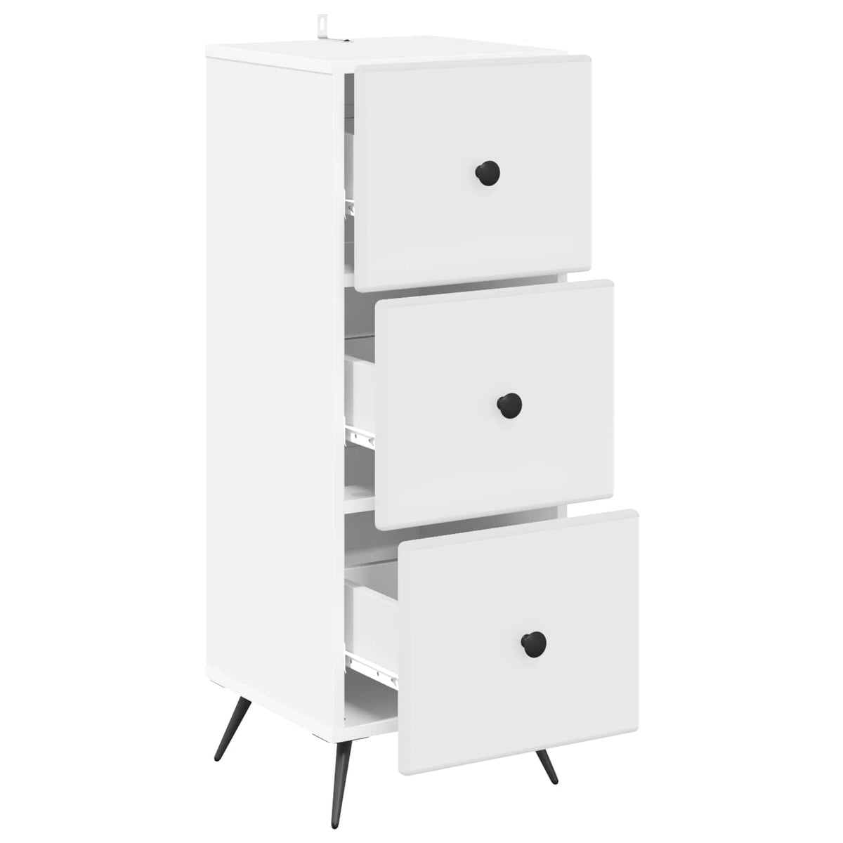 Schubladenschrank Weiß 33 x 34,5 x 90 cm Holzwerkstoff