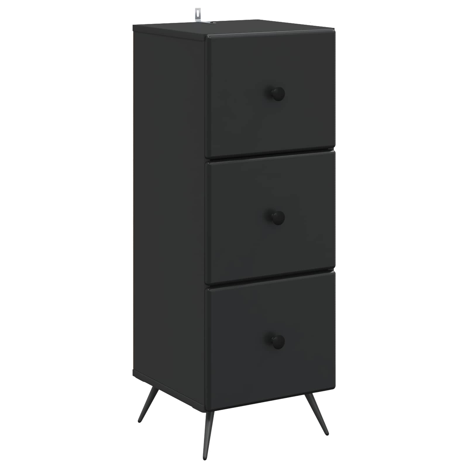 Schubladenschrank Schwarz 33 x 34,5 x 90 cm Holzwerkstoff