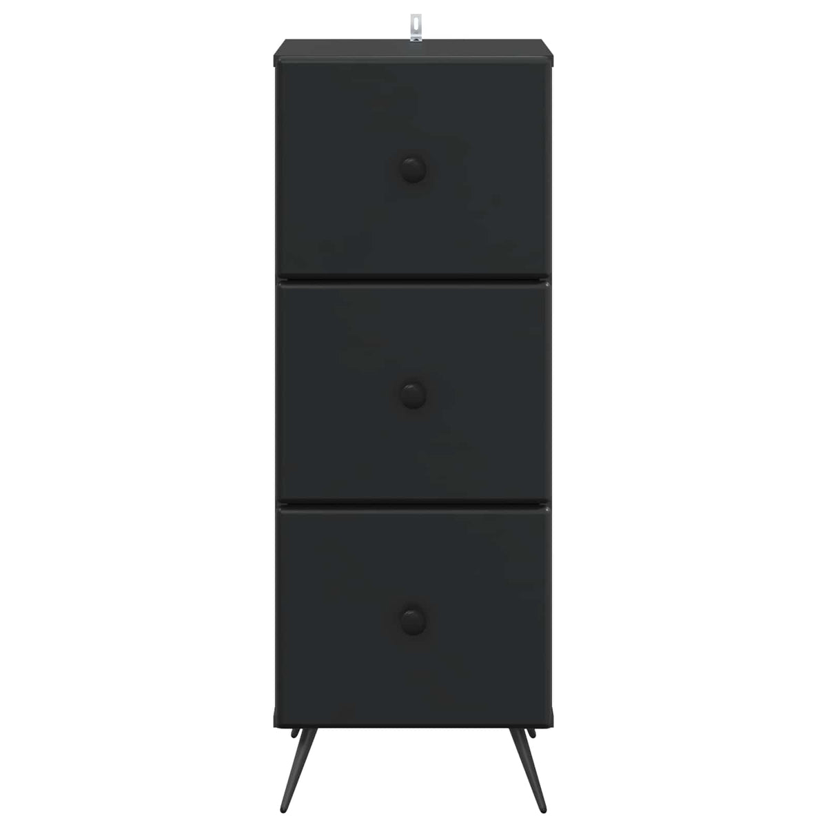 Schubladenschrank Schwarz 33 x 34,5 x 90 cm Holzwerkstoff