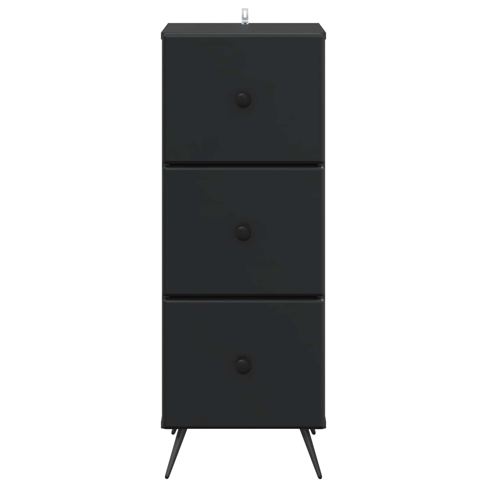 Schubladenschrank Schwarz 33 x 34,5 x 90 cm Holzwerkstoff