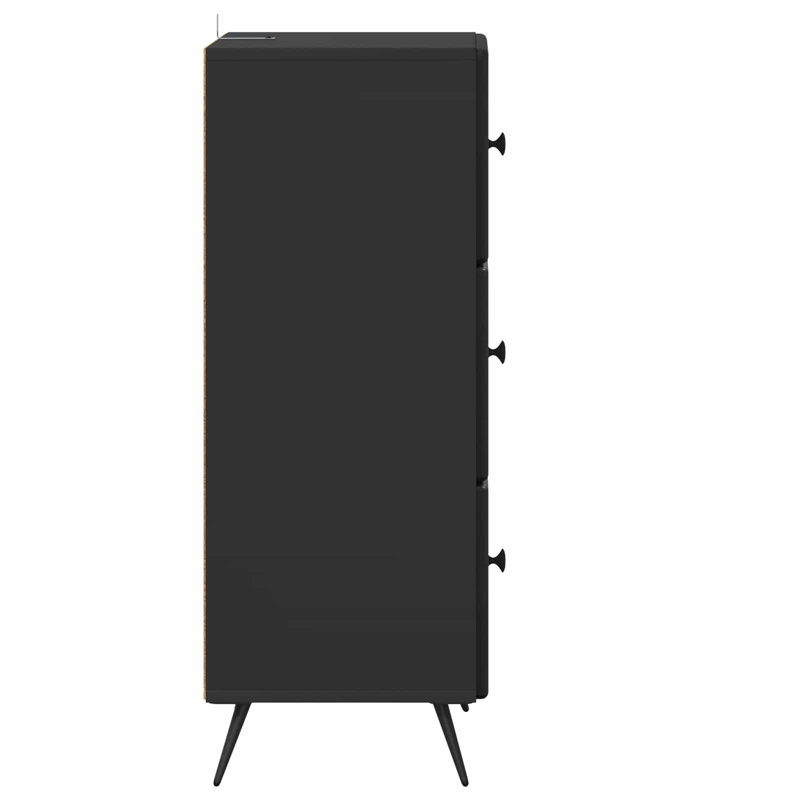 Schubladenschrank Schwarz 33 x 34,5 x 90 cm Holzwerkstoff