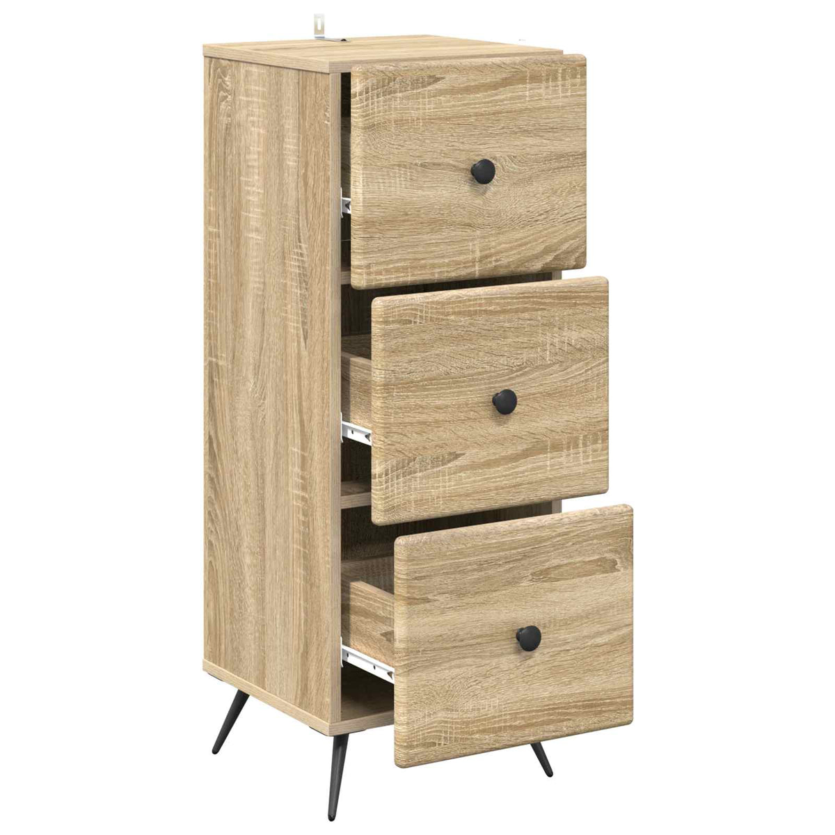 Schubladenschrank Sonoma-Eiche 33 x 34,5 x 90 cm Holzwerkstoff