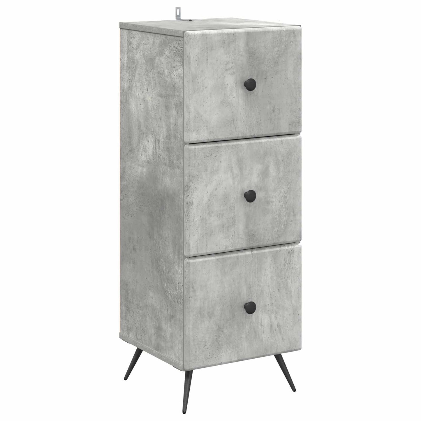 Schubladenschrank Betongrau 33 x 34,5 x 90 cm Holzwerkstoff