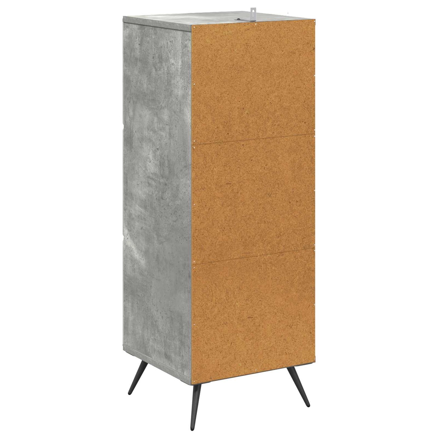Schubladenschrank Betongrau 33 x 34,5 x 90 cm Holzwerkstoff