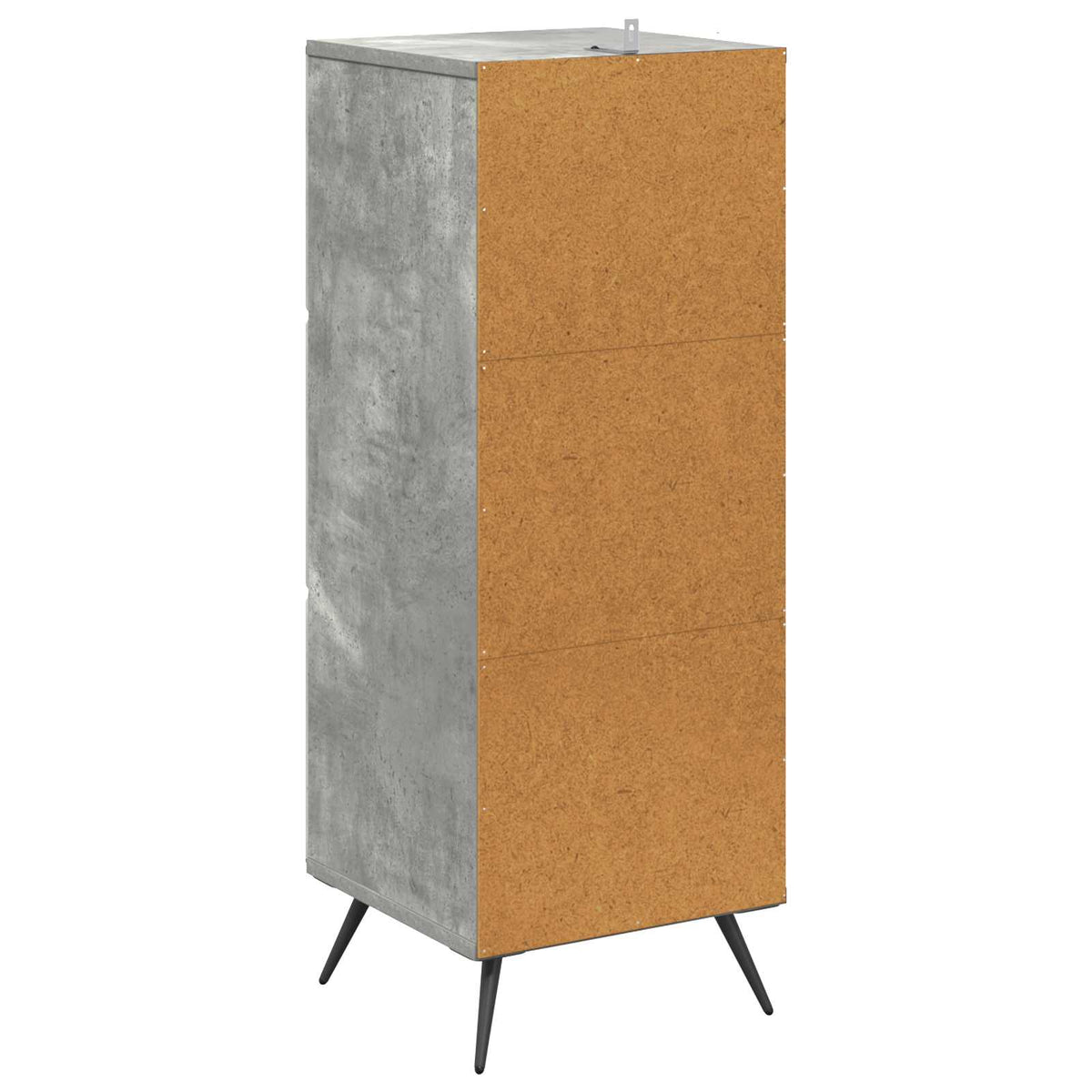 Schubladenschrank Betongrau 33 x 34,5 x 90 cm Holzwerkstoff