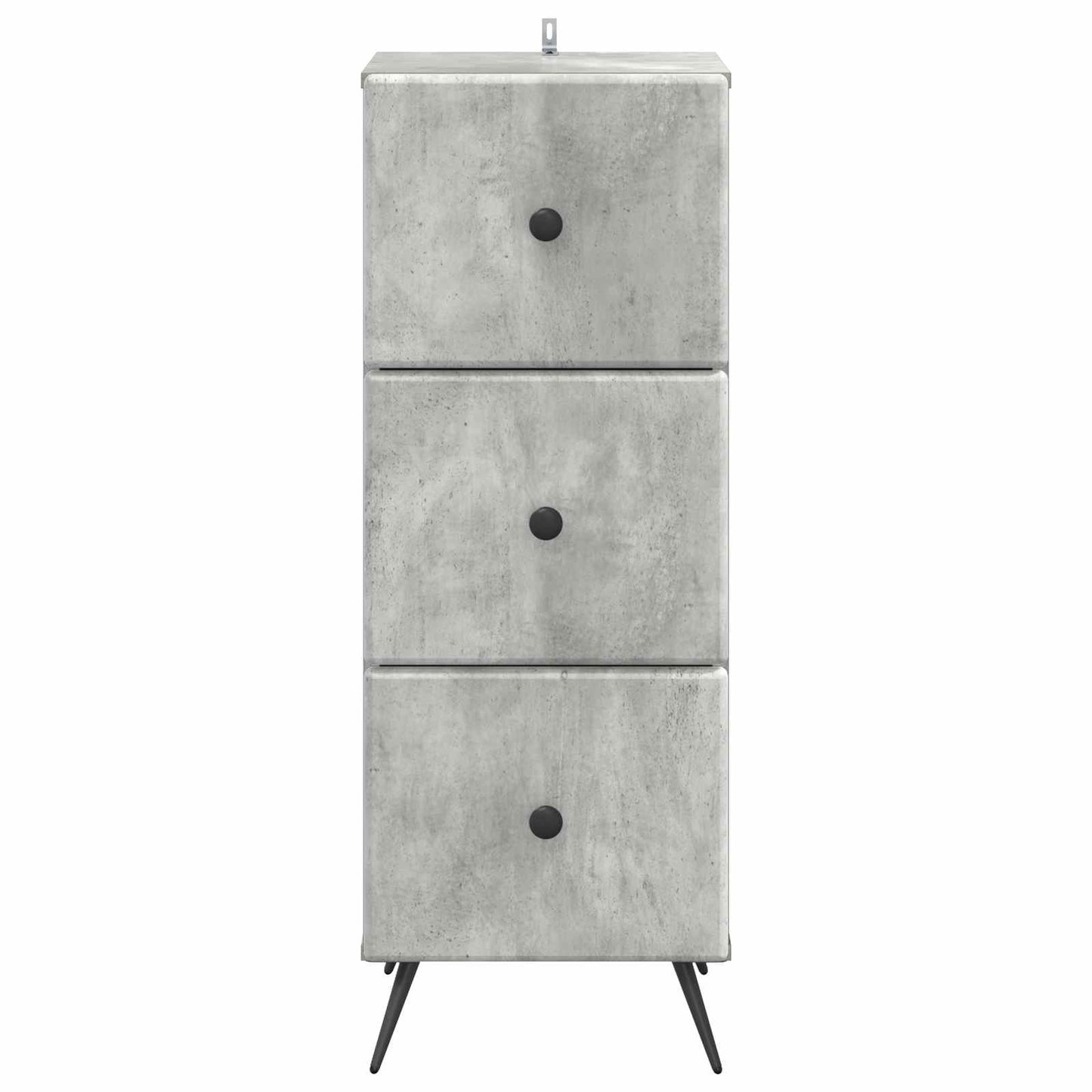 Schubladenschrank Betongrau 33 x 34,5 x 90 cm Holzwerkstoff