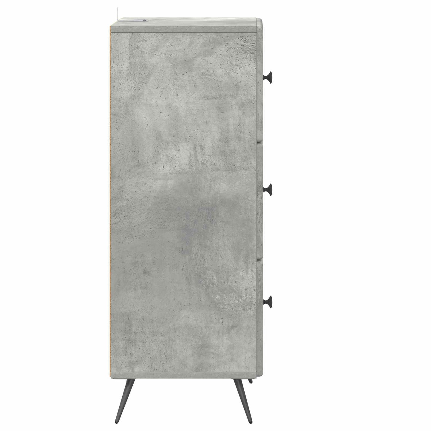 Schubladenschrank Betongrau 33 x 34,5 x 90 cm Holzwerkstoff