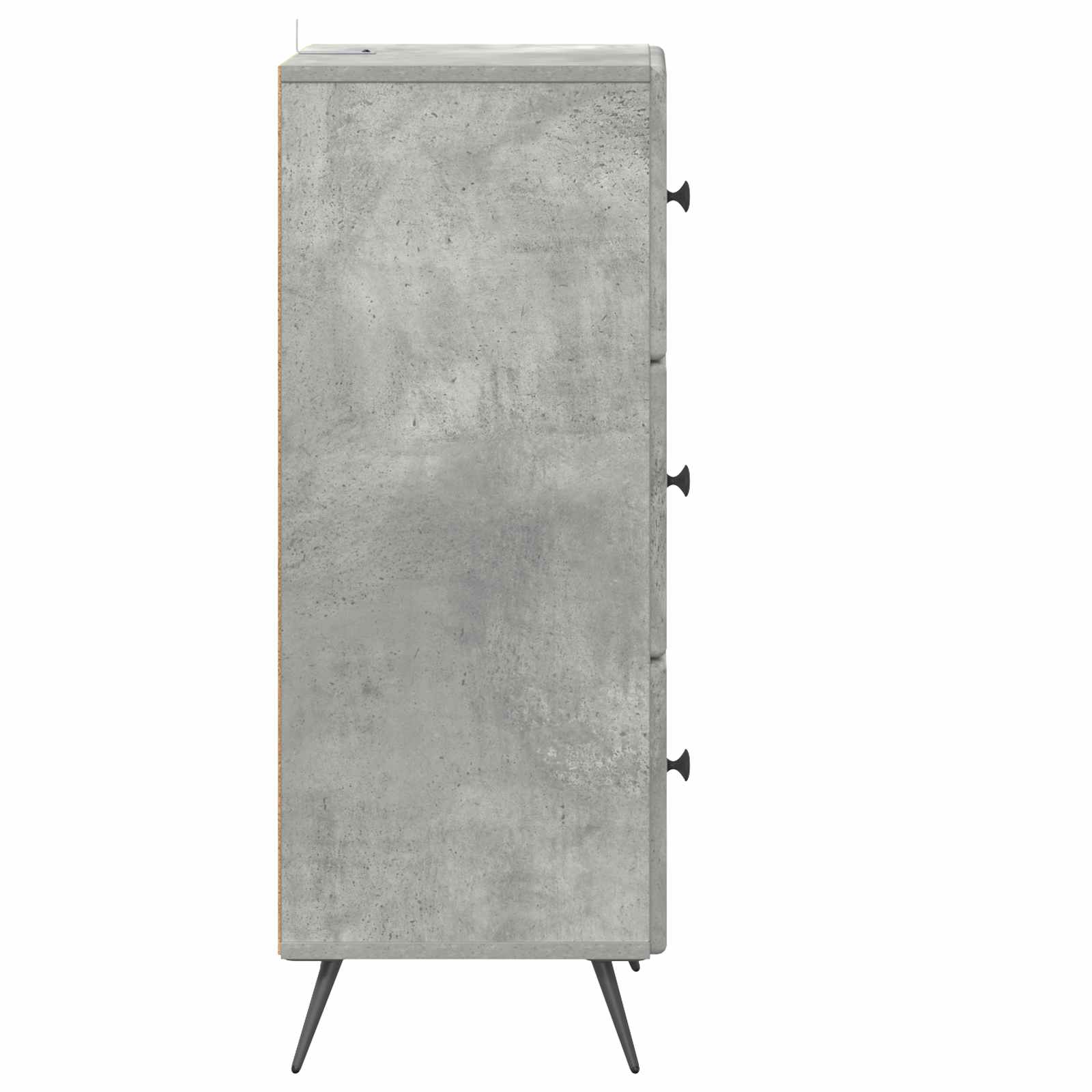 Schubladenschrank Betongrau 33 x 34,5 x 90 cm Holzwerkstoff