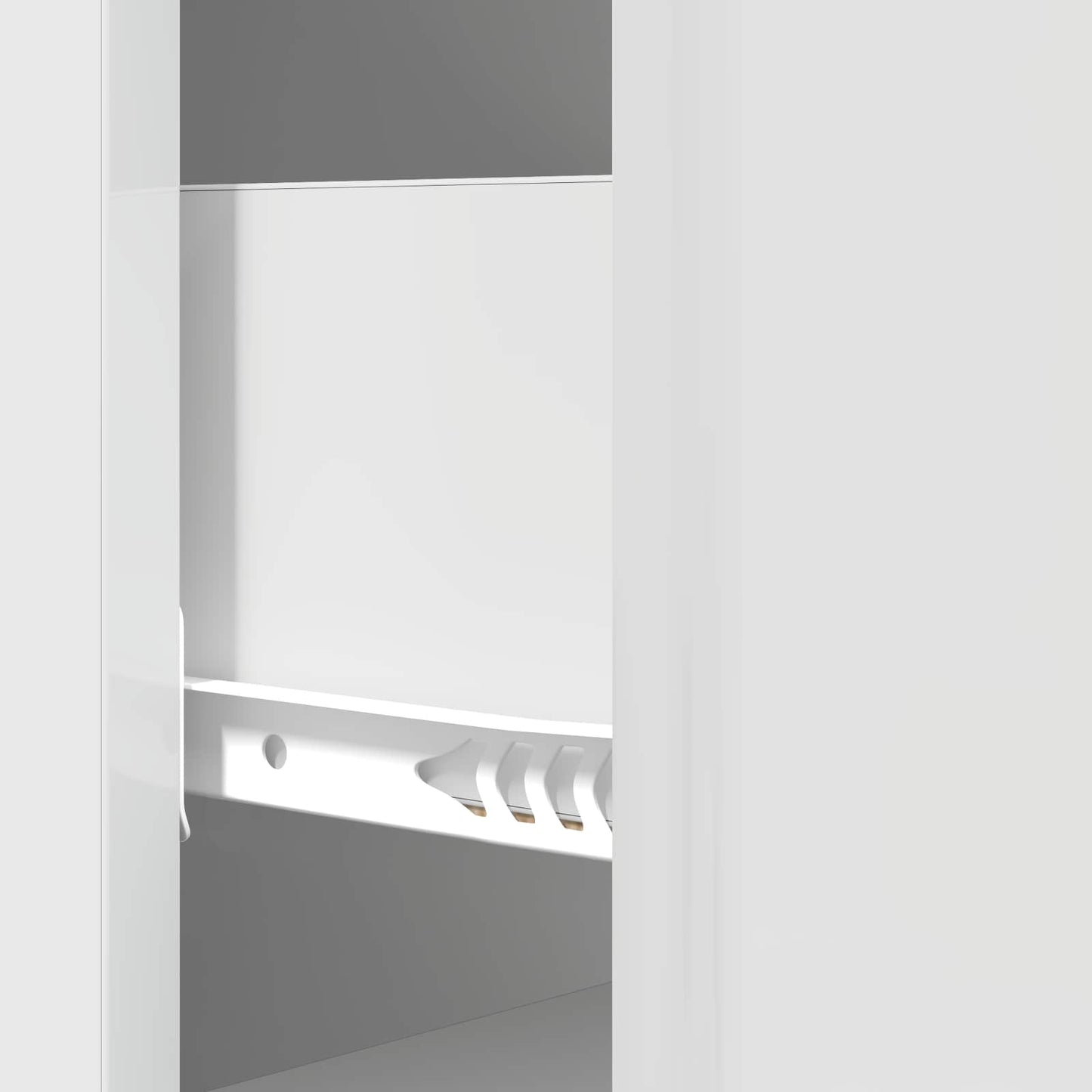 Schubladenschrank Hochglanz Weiß 33 x 34,5 x 90 cm