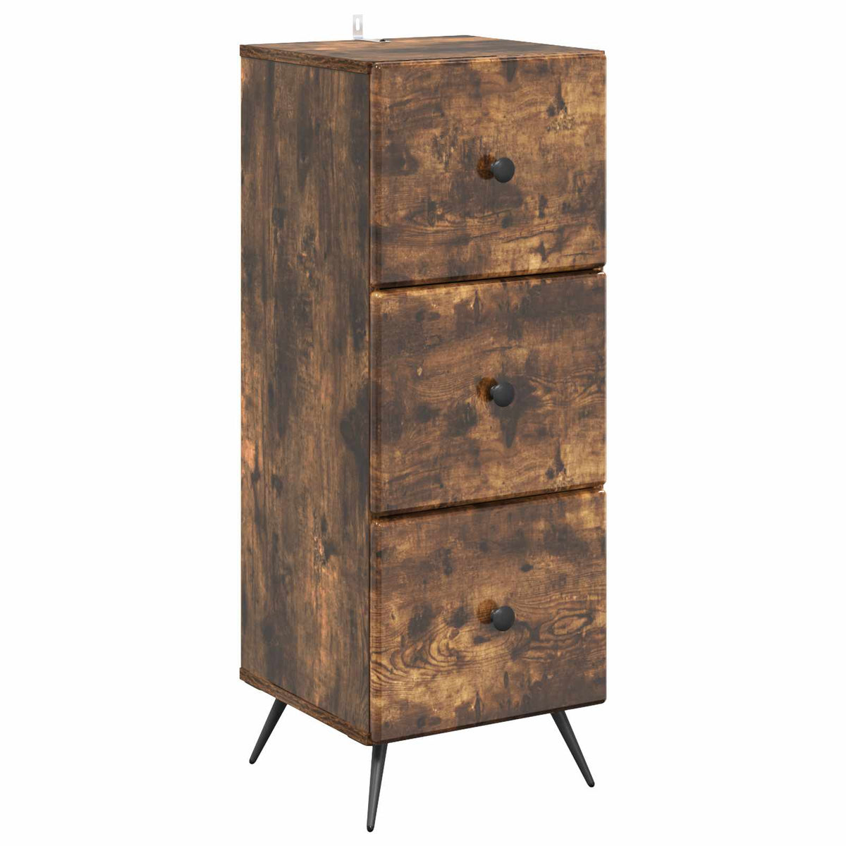 Schubladenschrank Geräucherte Eiche 33 x 34,5 x 90 cm