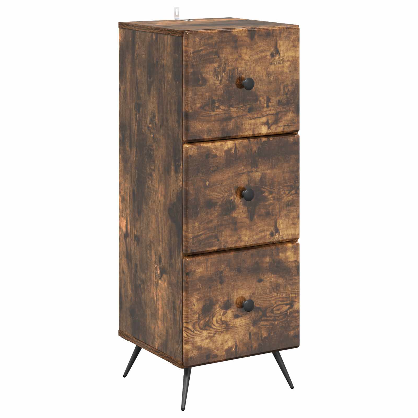 Schubladenschrank Geräucherte Eiche 33 x 34,5 x 90 cm