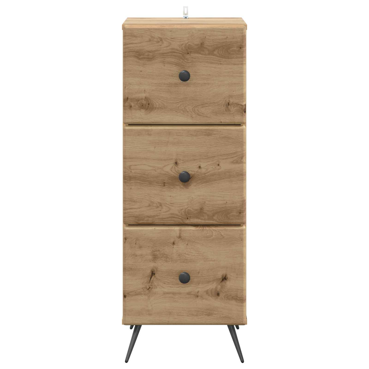 Schubladenschrank 33 x 34,5 x 90 cm Holzwerkstoff Artisan-Eiche