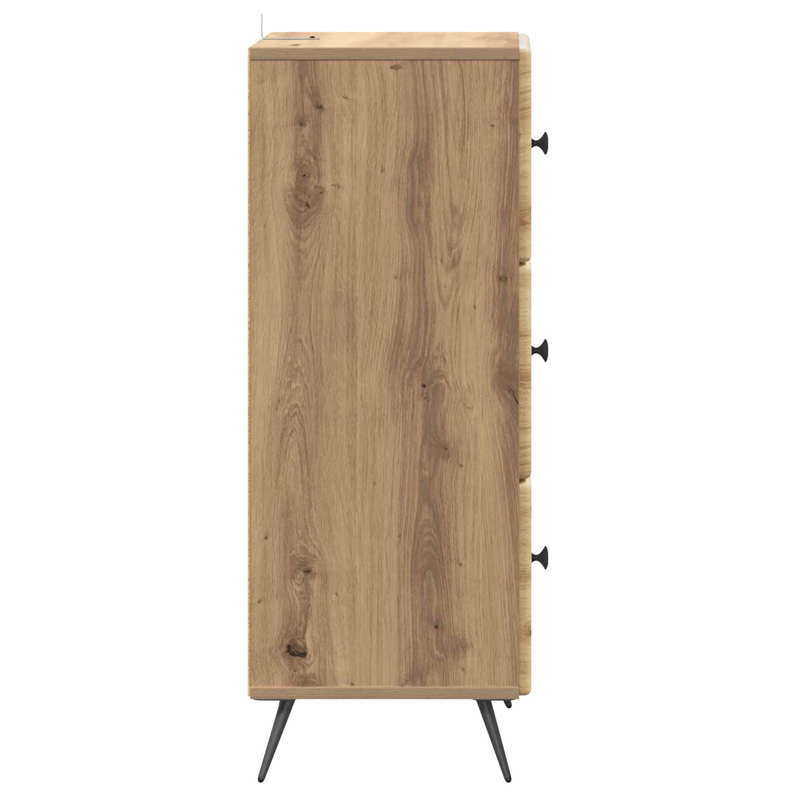 Schubladenschrank 33 x 34,5 x 90 cm Holzwerkstoff Artisan-Eiche