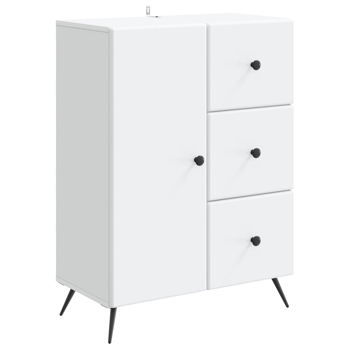 Sideboard Weiß 66 x 34,5 x 90 cm Holzwerkstoff
