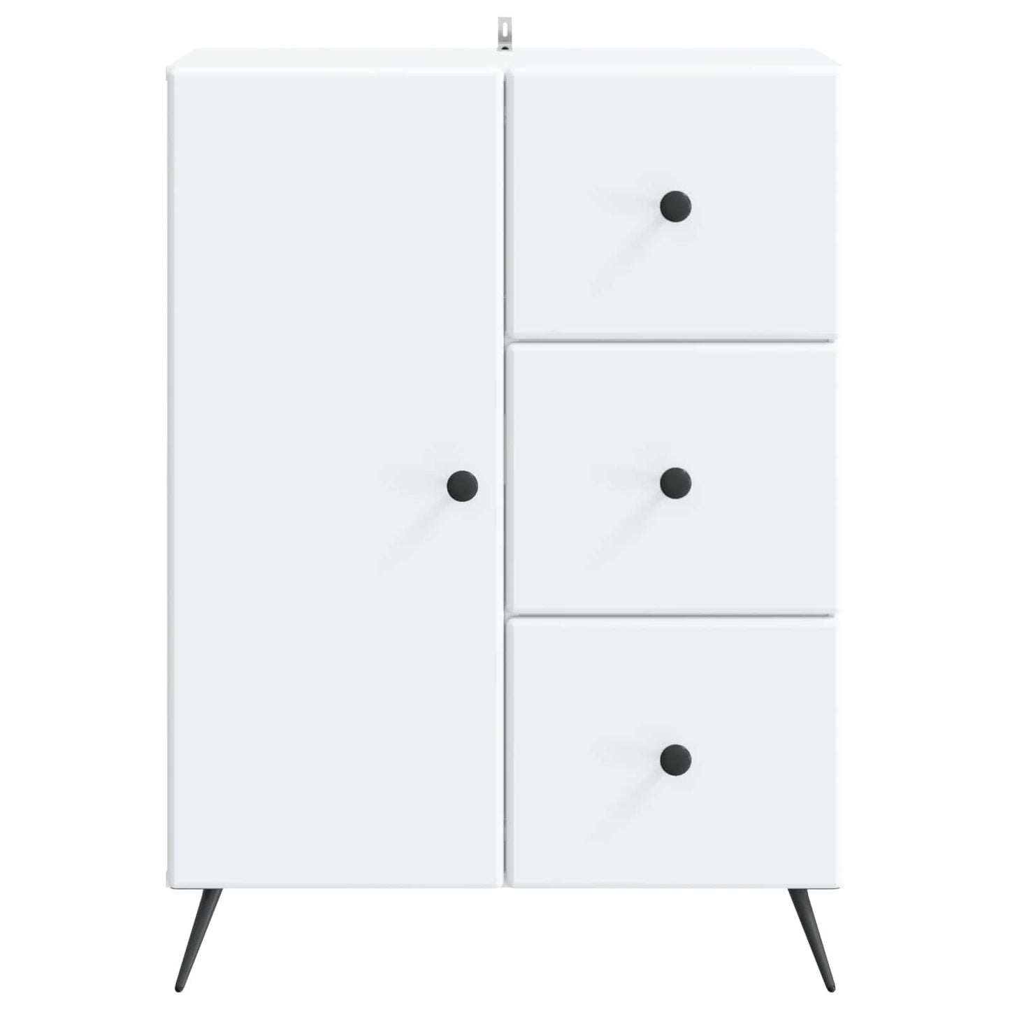Sideboard Weiß 66 x 34,5 x 90 cm Holzwerkstoff