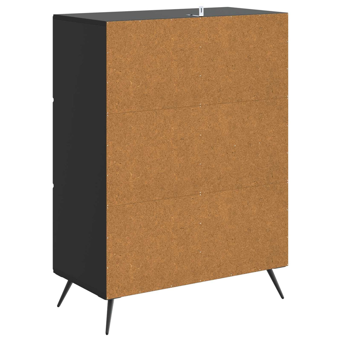 Sideboard Schwarz 66 x 34,5 x 90 cm Holzwerkstoff