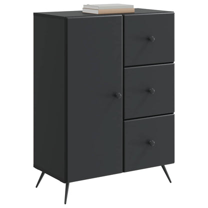 Sideboard Schwarz 66 x 34,5 x 90 cm Holzwerkstoff