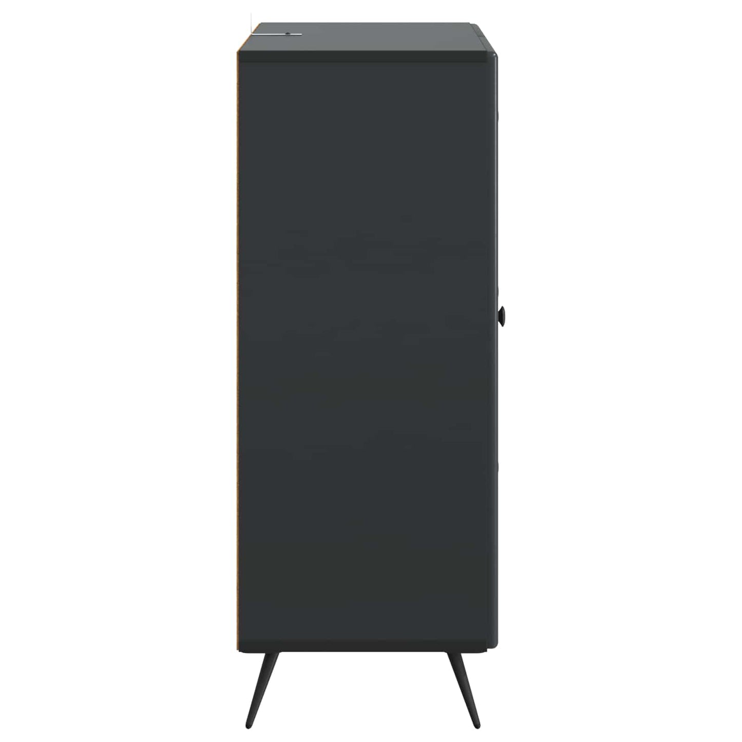 Sideboard Schwarz 66 x 34,5 x 90 cm Holzwerkstoff