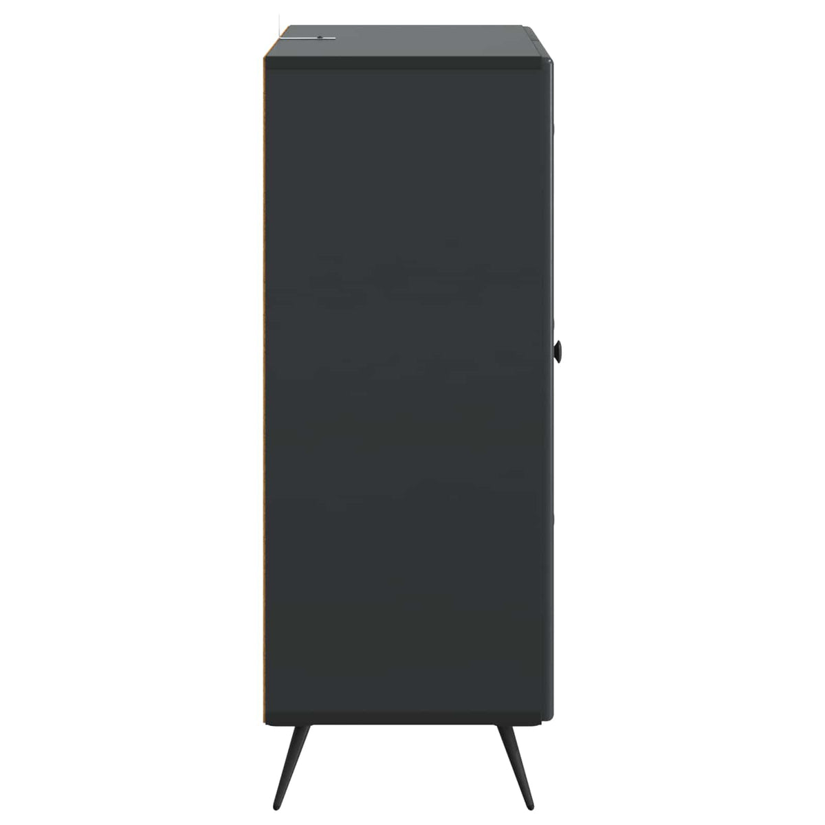 Sideboard Schwarz 66 x 34,5 x 90 cm Holzwerkstoff