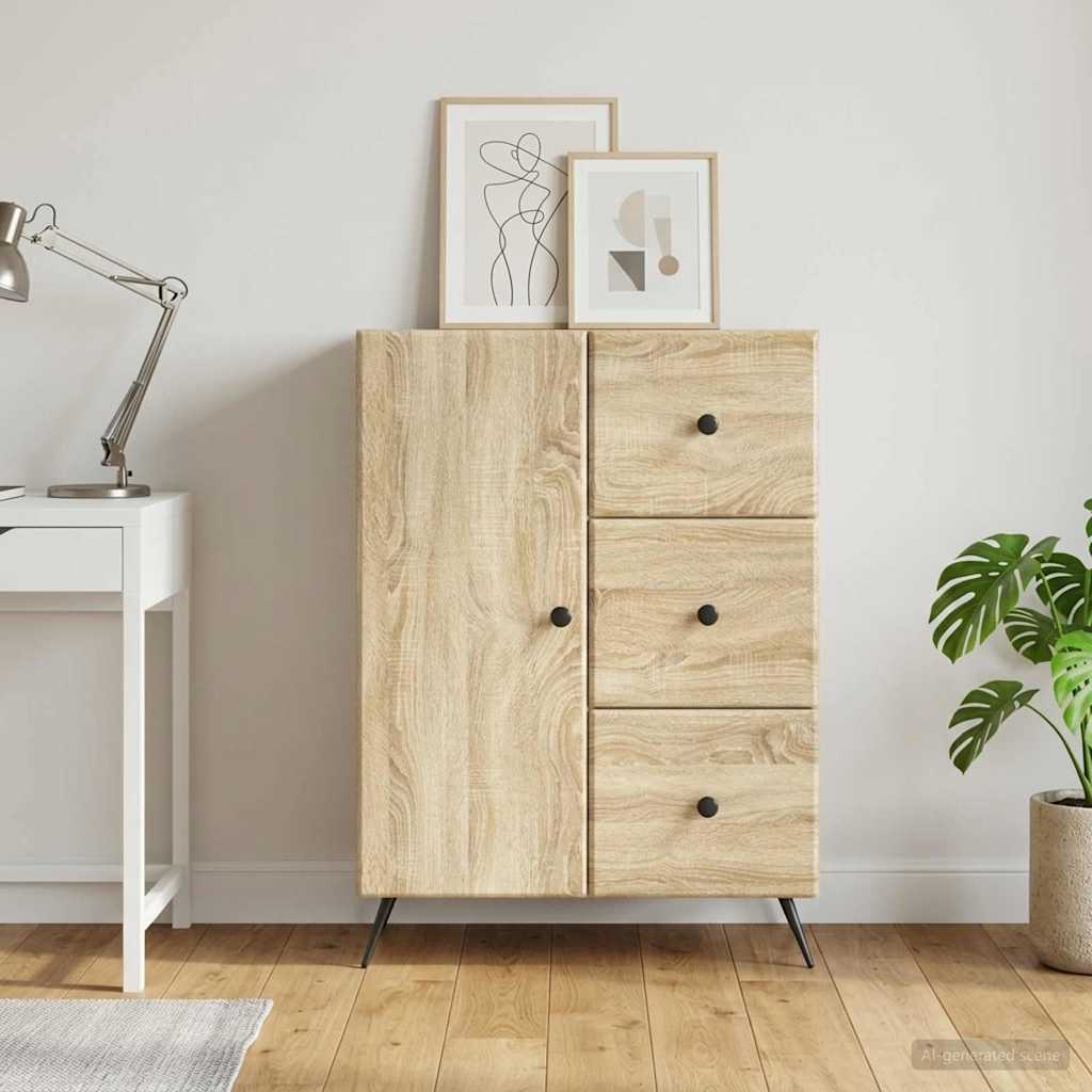 Sideboard Sonoma-Eiche 66 x 34,5 x 90 cm Holzwerkstoff