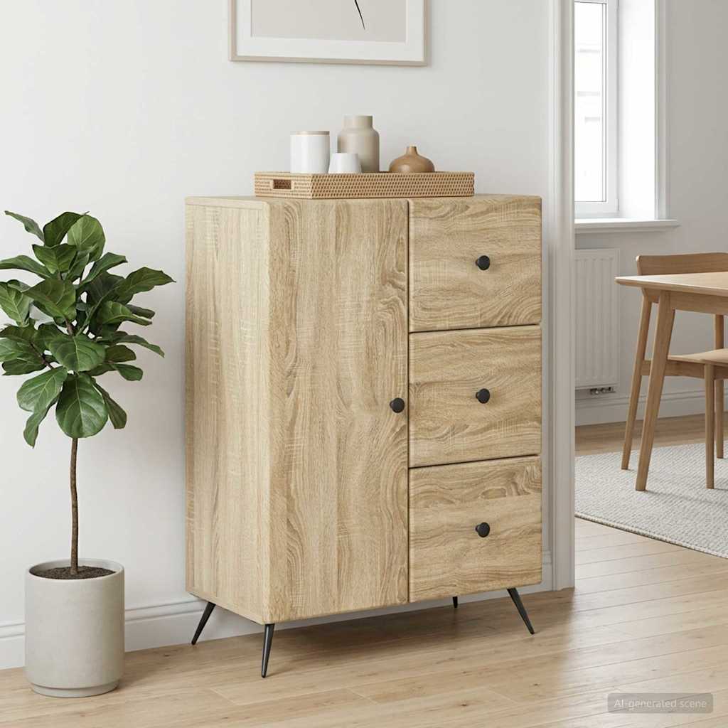 Sideboard Sonoma-Eiche 66 x 34,5 x 90 cm Holzwerkstoff