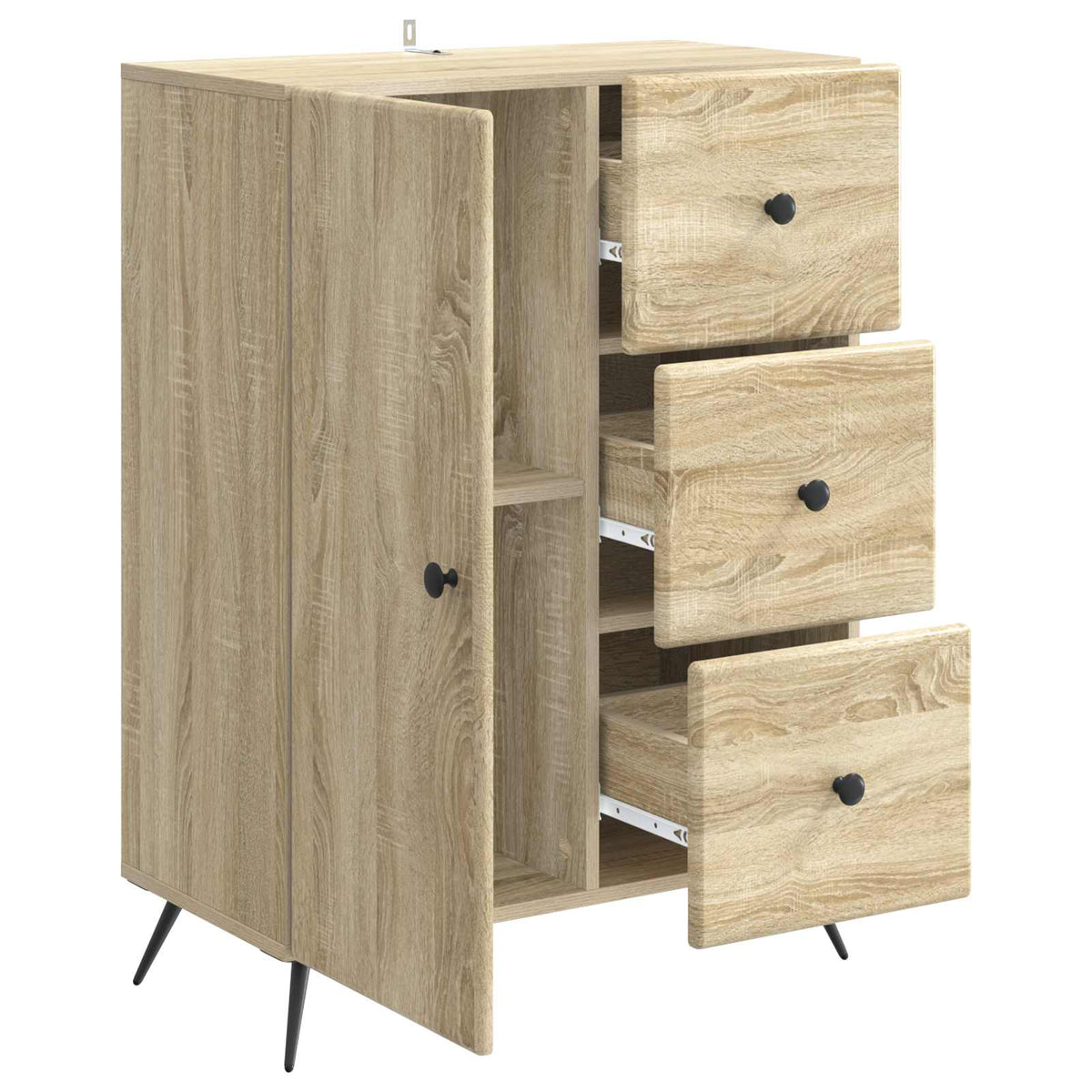 Sideboard Sonoma-Eiche 66 x 34,5 x 90 cm Holzwerkstoff