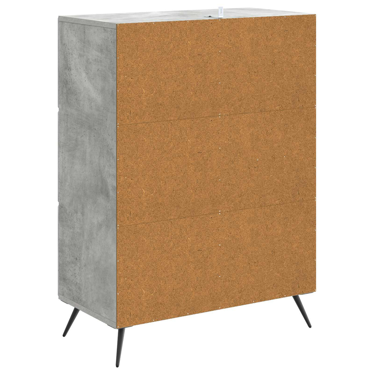 Sideboard Betongrau 66 x 34,5 x 90 cm Holzwerkstoff