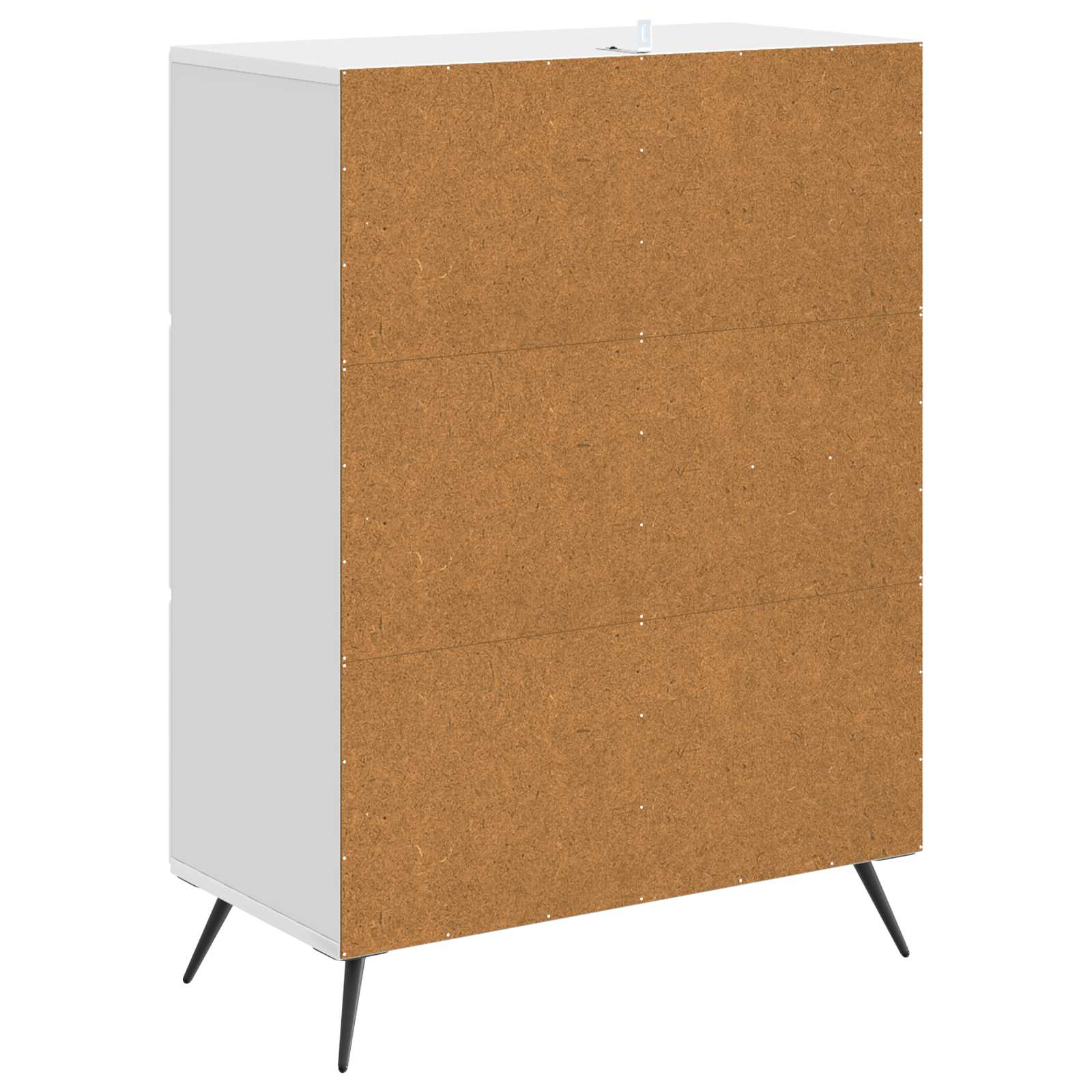 Sideboard Hochglanz Weiß 66 x 34,5 x 90 cm Holzwerkstoff