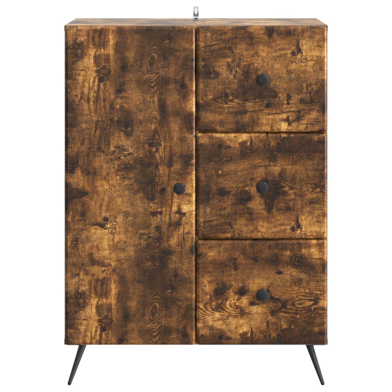 Sideboard Räuchereiche 66 x 34,5 x 90 cm Holzwerkstoff
