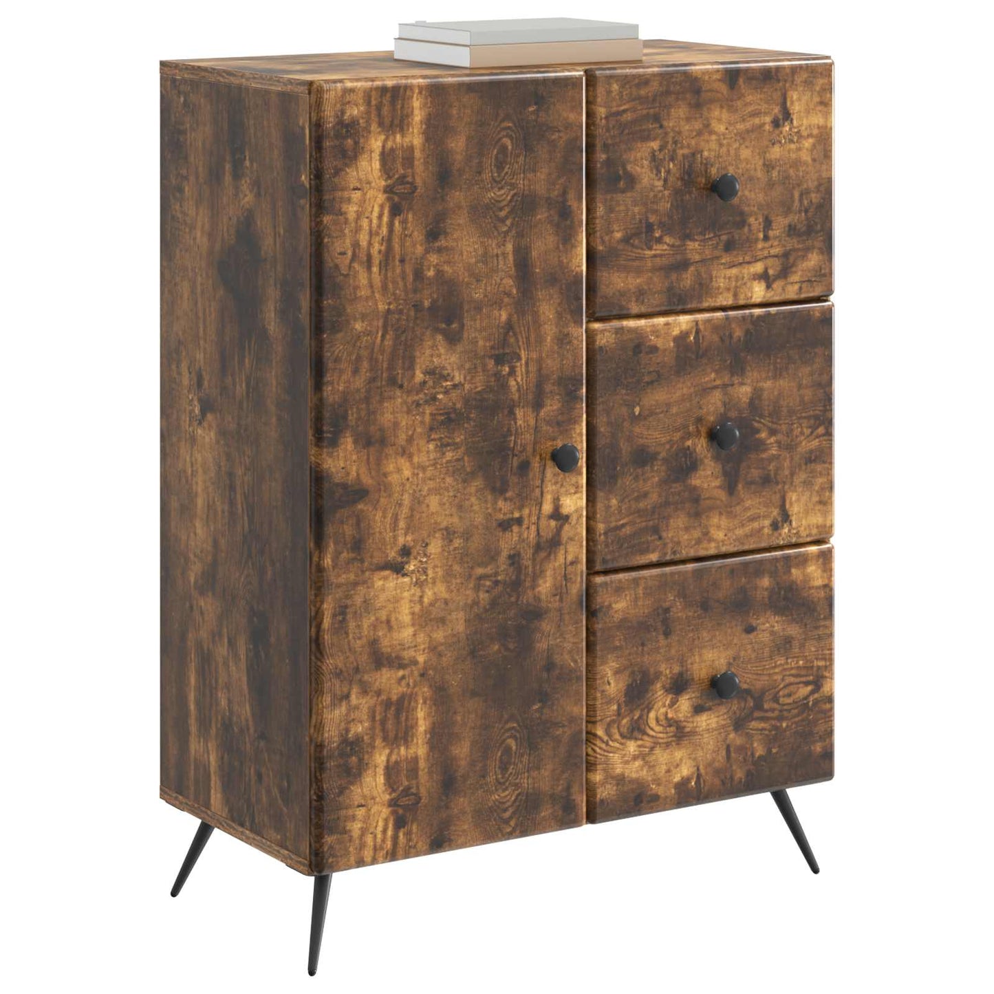 Sideboard Räuchereiche 66 x 34,5 x 90 cm Holzwerkstoff