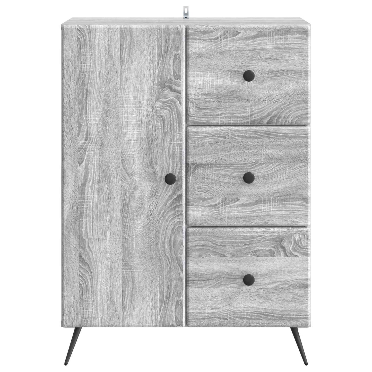 Sideboard Sonoma-Grau 66 x 34,5 x 90 cm Holzwerkstoff