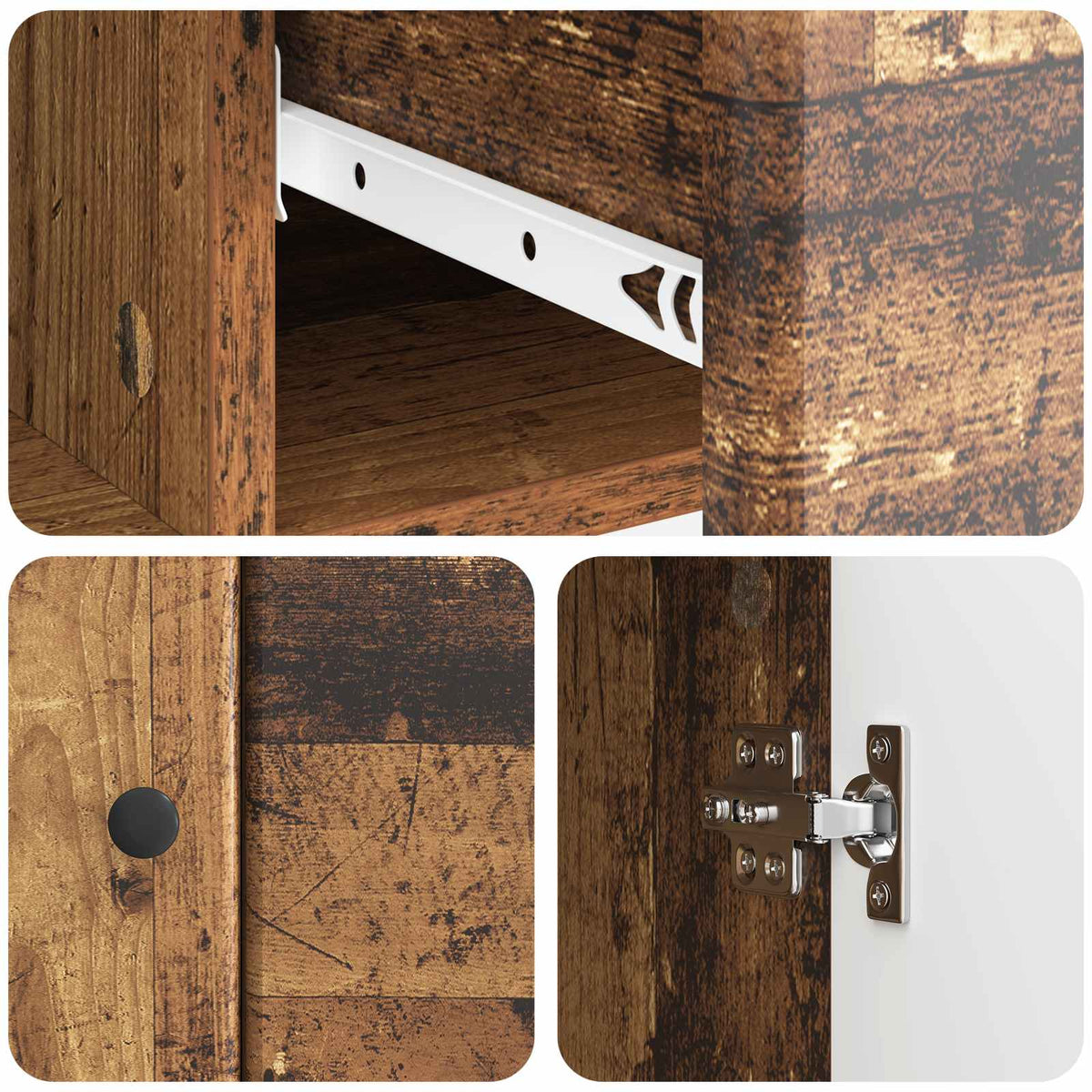 Sideboard Altholz 66 x 34,5 x 90 cm Holzwerkstoff