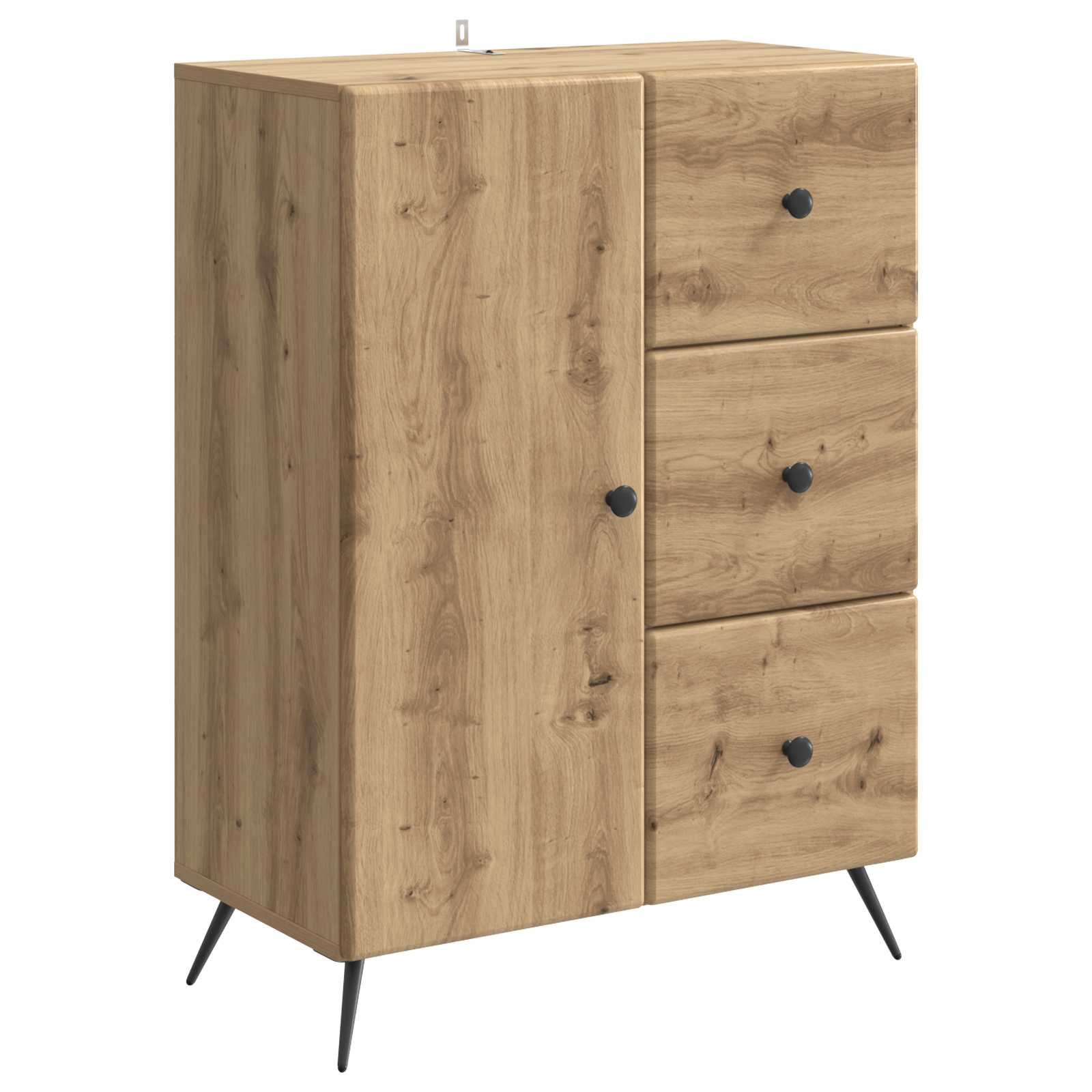 Sideboard Artisan-Eiche 66 x 34,5 x 90 cm Holzwerkstoff