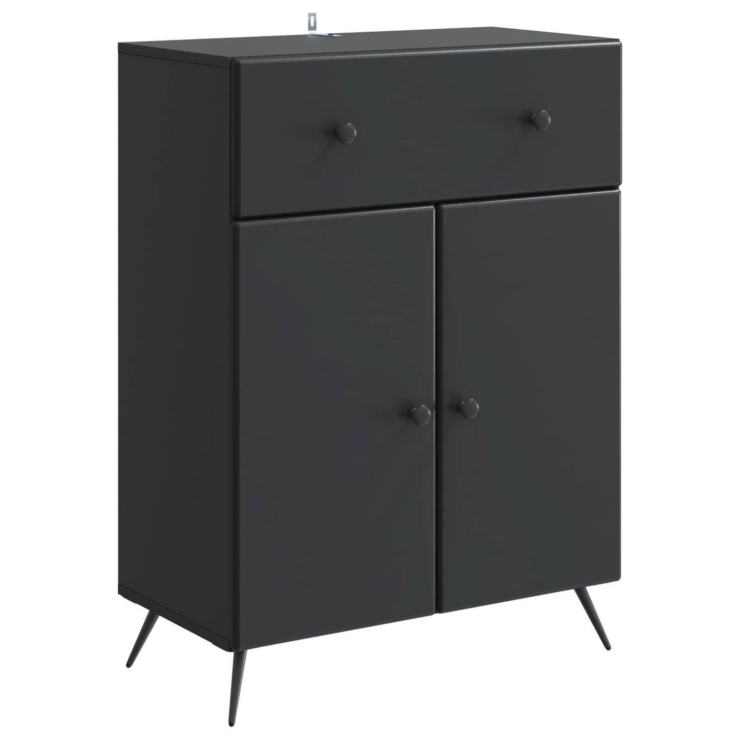 Sideboard Schwarz 66 x 34,5 x 90 cm Holzwerkstoff