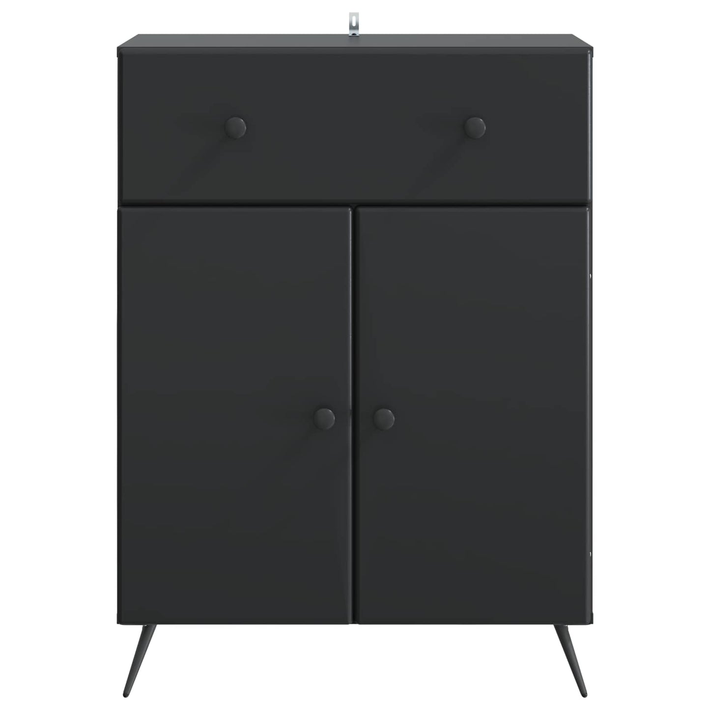 Sideboard Schwarz 66 x 34,5 x 90 cm Holzwerkstoff