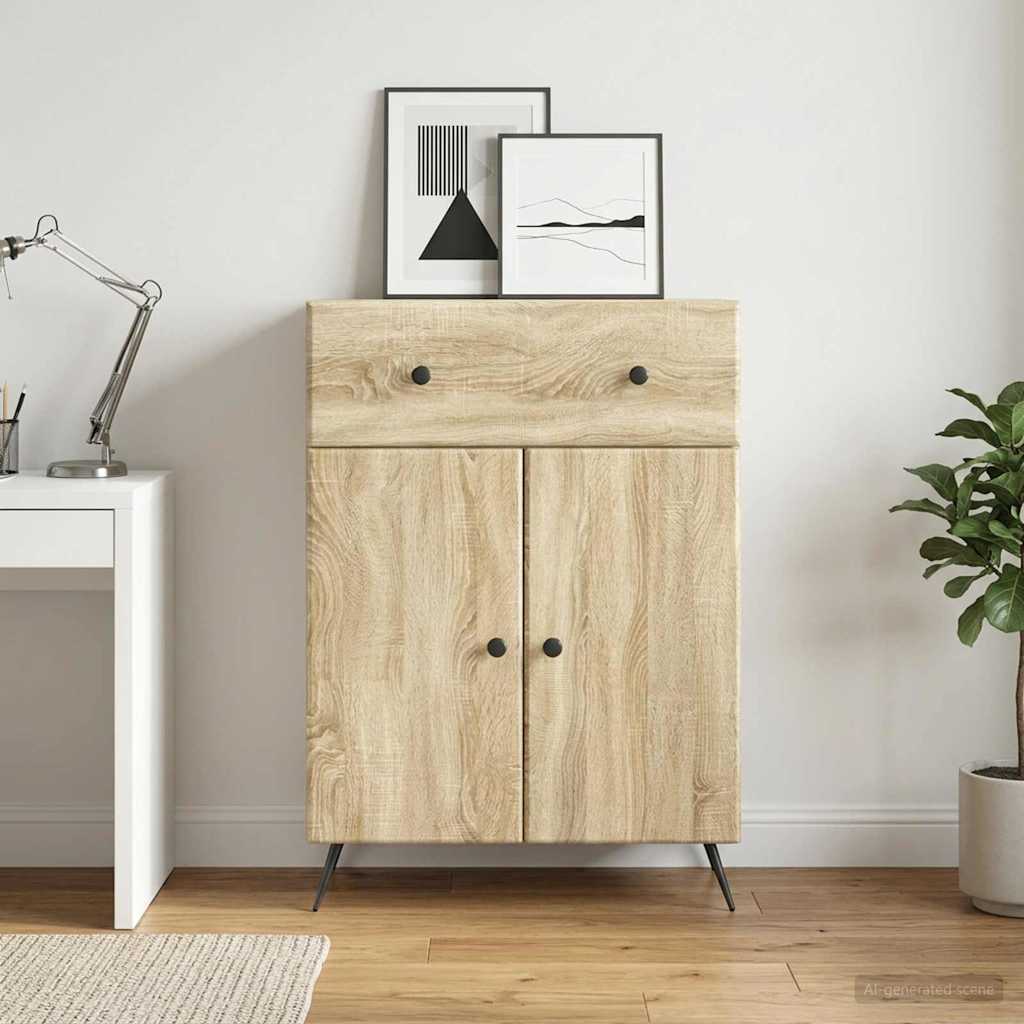 Sideboard Sonoma-Eiche 66 x 34,5 x 90 cm Holzwerkstoff