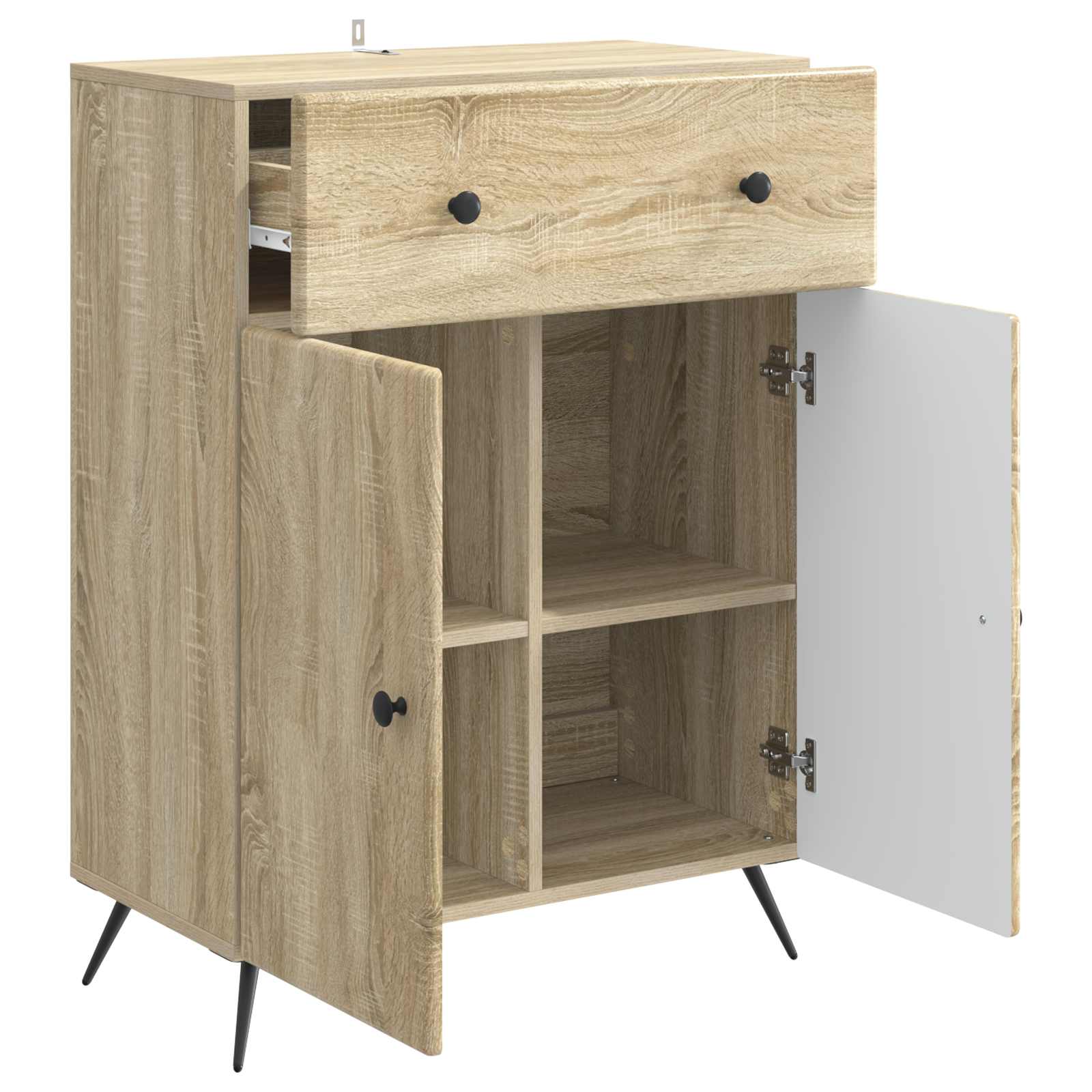 Sideboard Sonoma-Eiche 66 x 34,5 x 90 cm Holzwerkstoff
