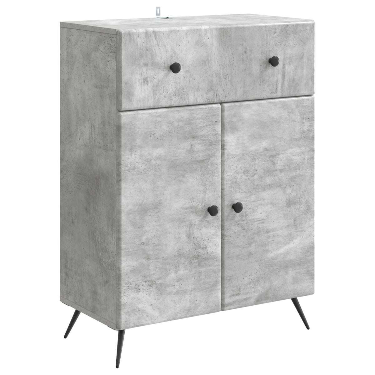 Sideboard Betongrau 66 x 34,5 x 90 cm Holzwerkstoff