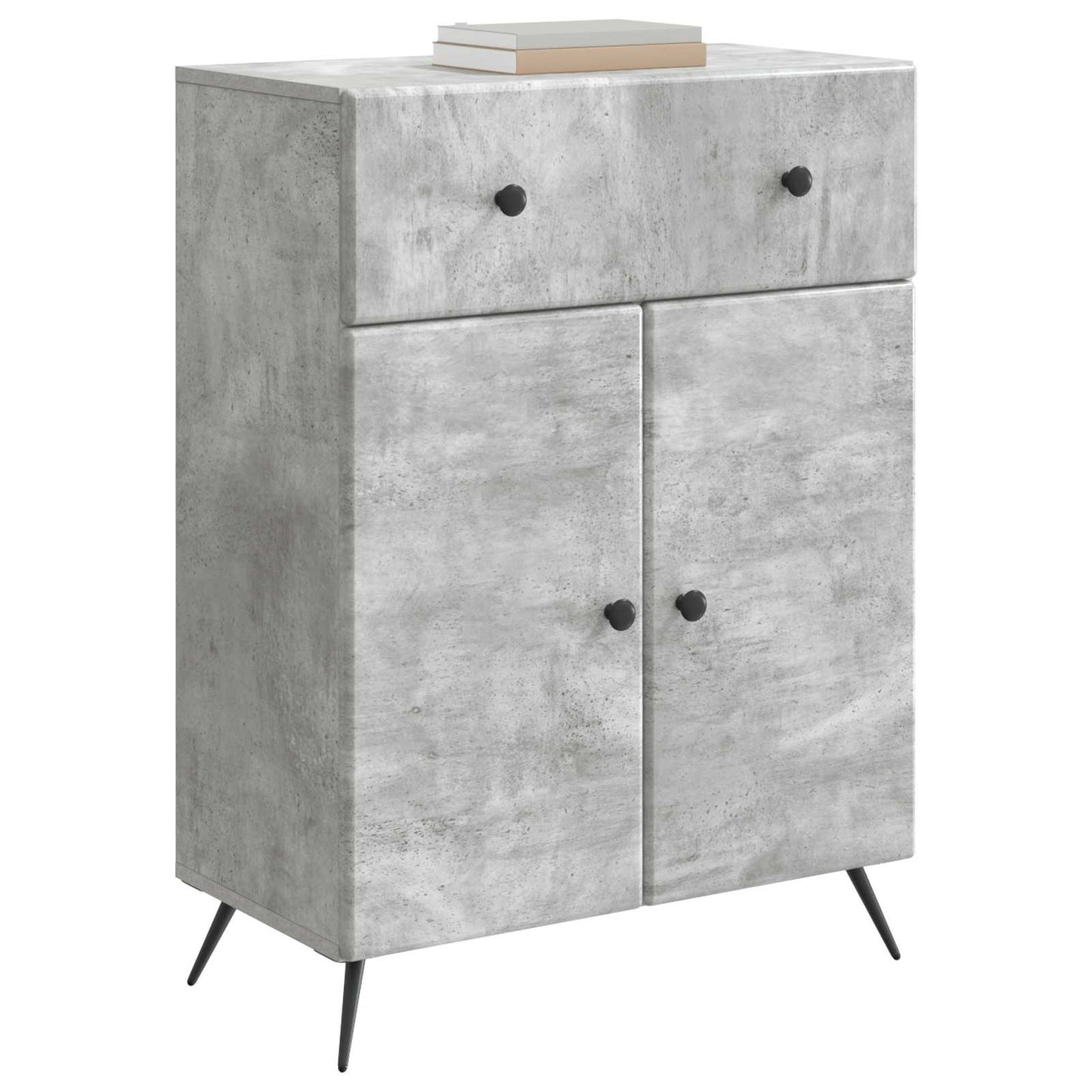 Sideboard Betongrau 66 x 34,5 x 90 cm Holzwerkstoff