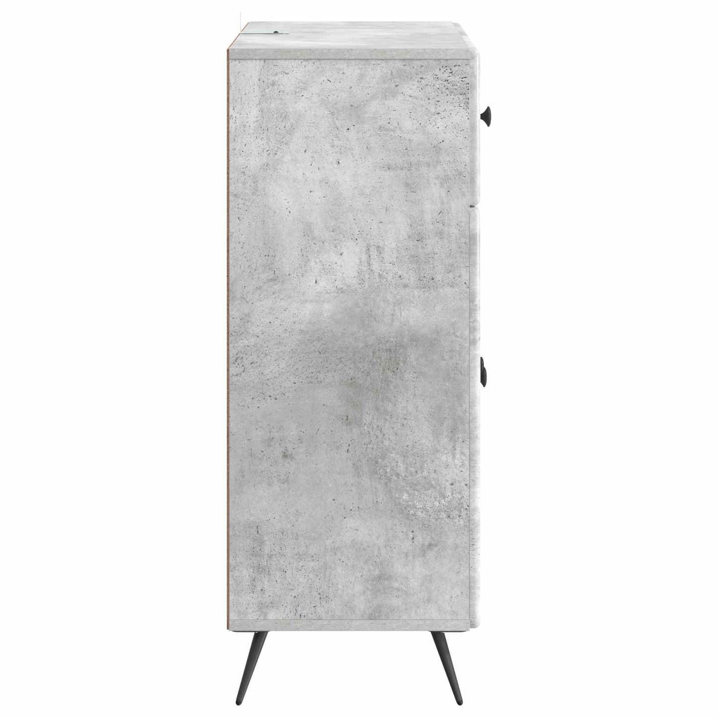 Sideboard Betongrau 66 x 34,5 x 90 cm Holzwerkstoff