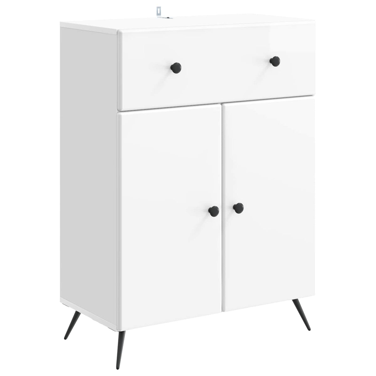 Sideboard Hochglanz Weiß 66 x 34,5 x 90 cm Holzwerkstoff
