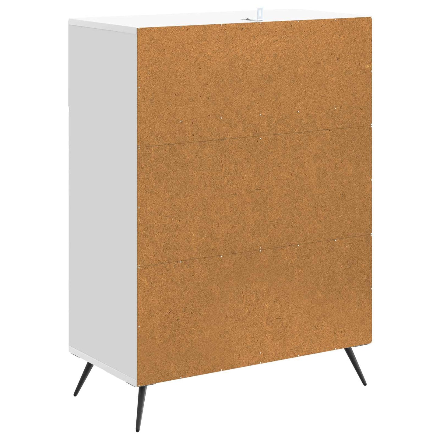 Sideboard Hochglanz Weiß 66 x 34,5 x 90 cm Holzwerkstoff
