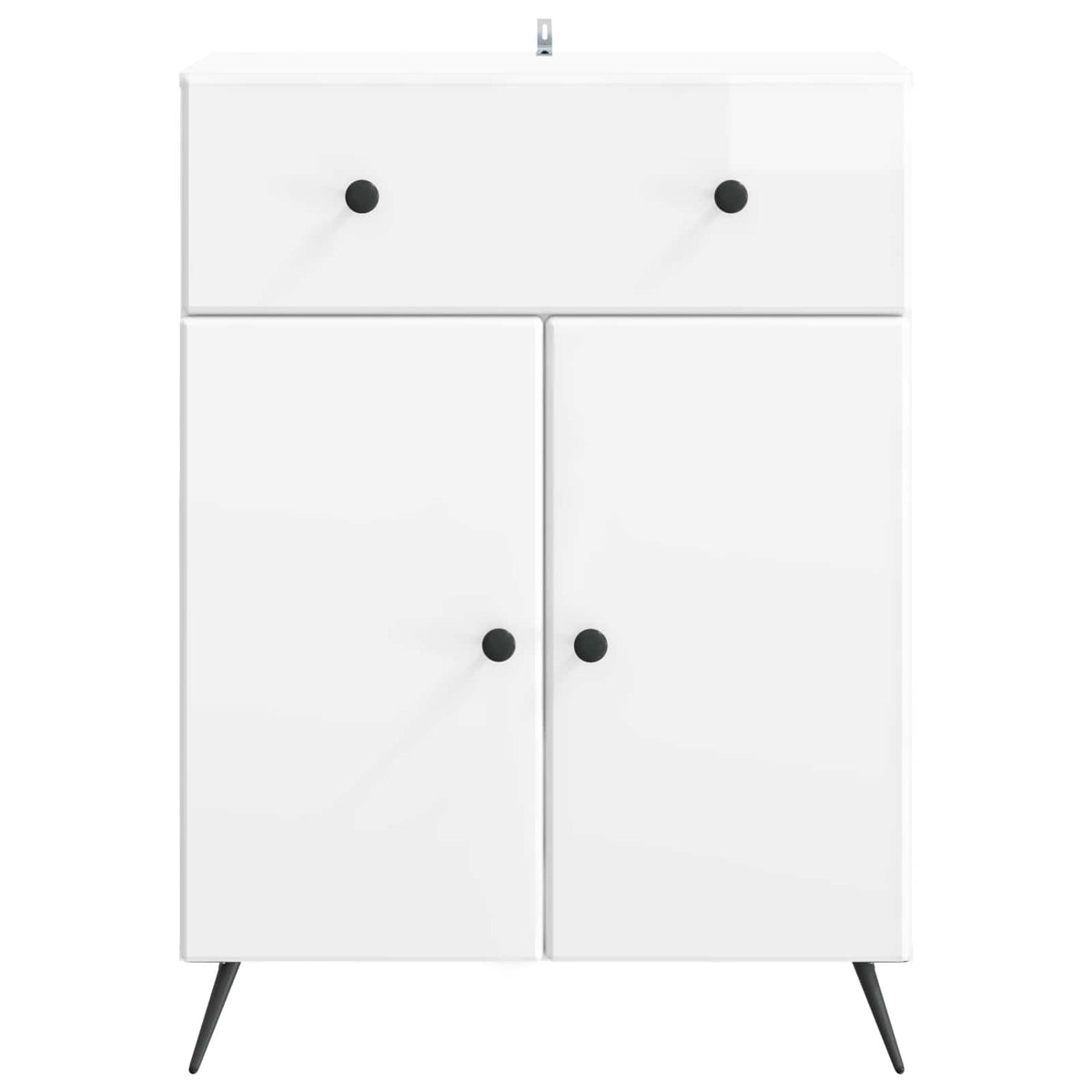 Sideboard Hochglanz Weiß 66 x 34,5 x 90 cm Holzwerkstoff