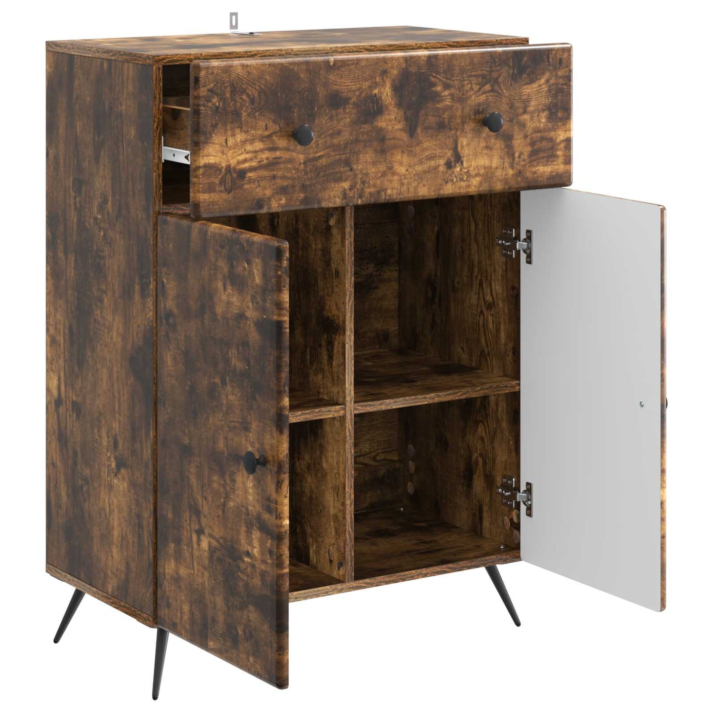 Sideboard Räuchereiche 66 x 34,5 x 90 cm Holzwerkstoff