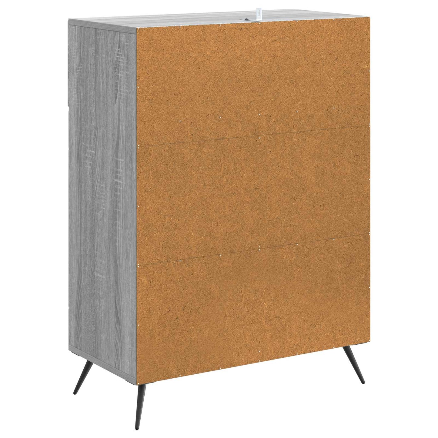 Sideboard Sonoma-Grau 66 x 34,5 x 90 cm Holzwerkstoff