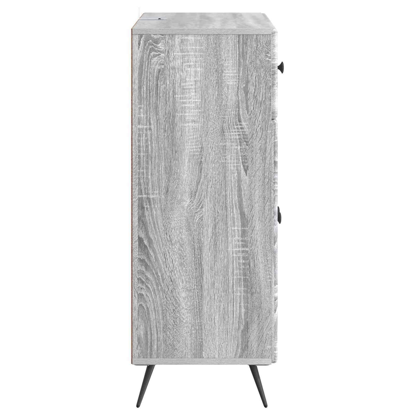 Sideboard Sonoma-Grau 66 x 34,5 x 90 cm Holzwerkstoff