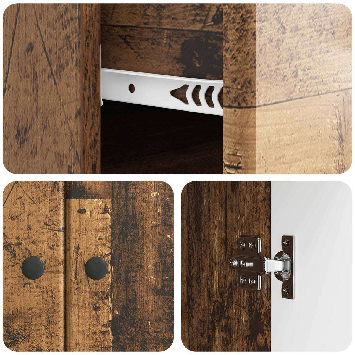 Sideboard Altholz 66 x 34,5 x 90 cm Holzwerkstoff