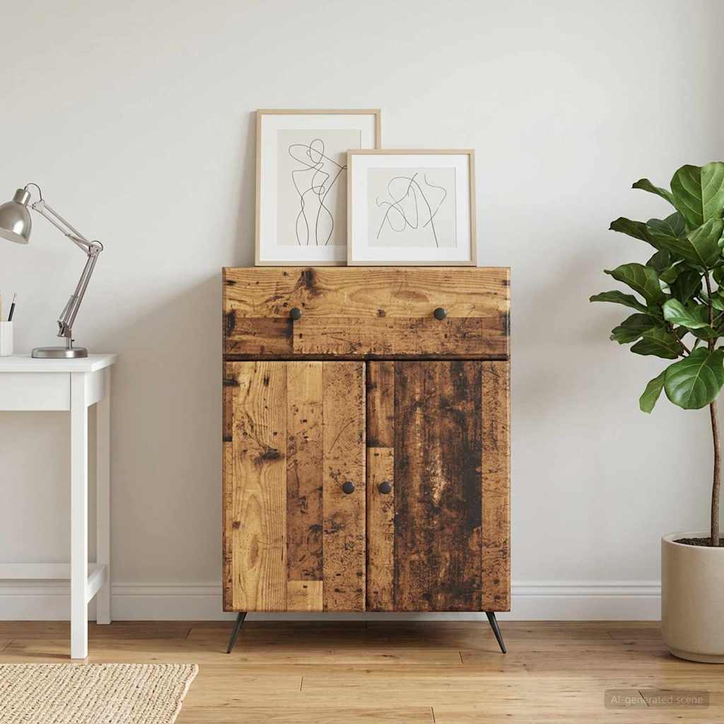 Sideboard Altholz 66 x 34,5 x 90 cm Holzwerkstoff